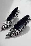 Molven White Faux Leather Women's Stilettos