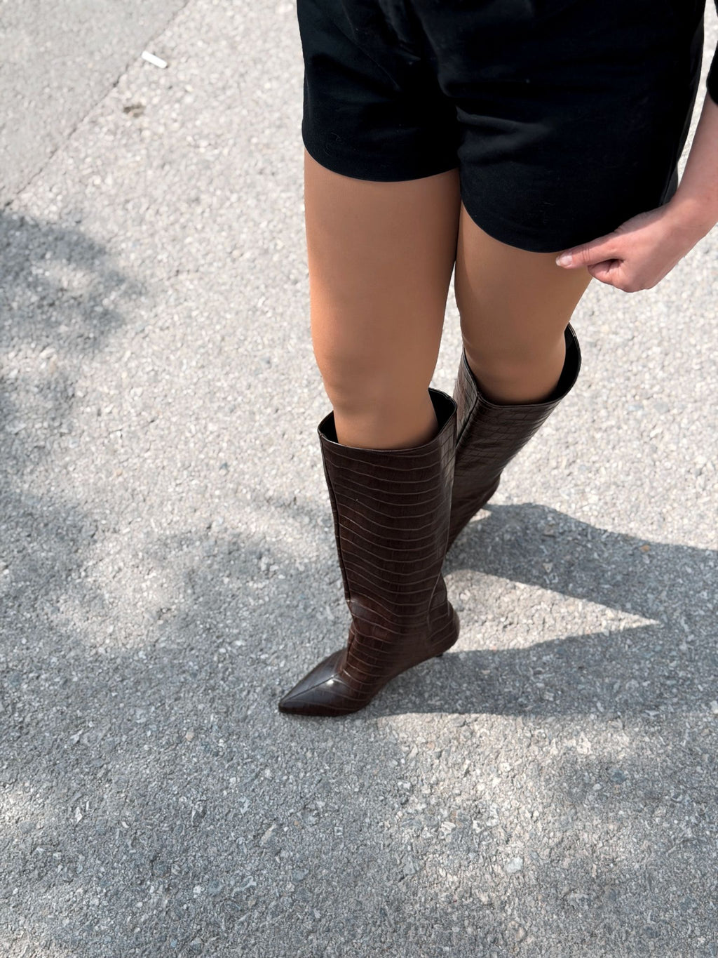 Gwen Patterned Women's Boots Light Brown