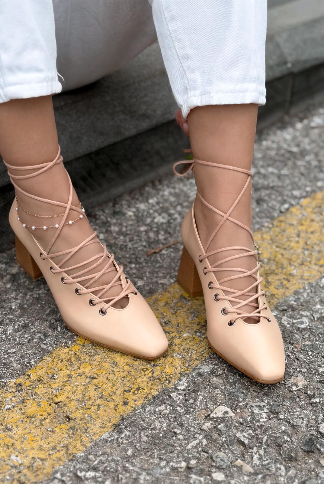 Temora Nude Faux Leather Women's Pumps