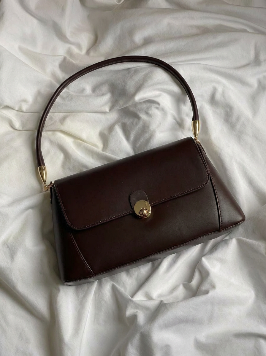 Bellot Taupe Faux Leather Women's Shoulder Bag