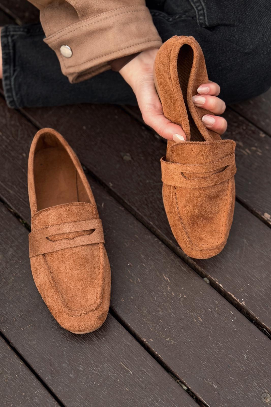 Orvino Women's Loafer Tan Suede