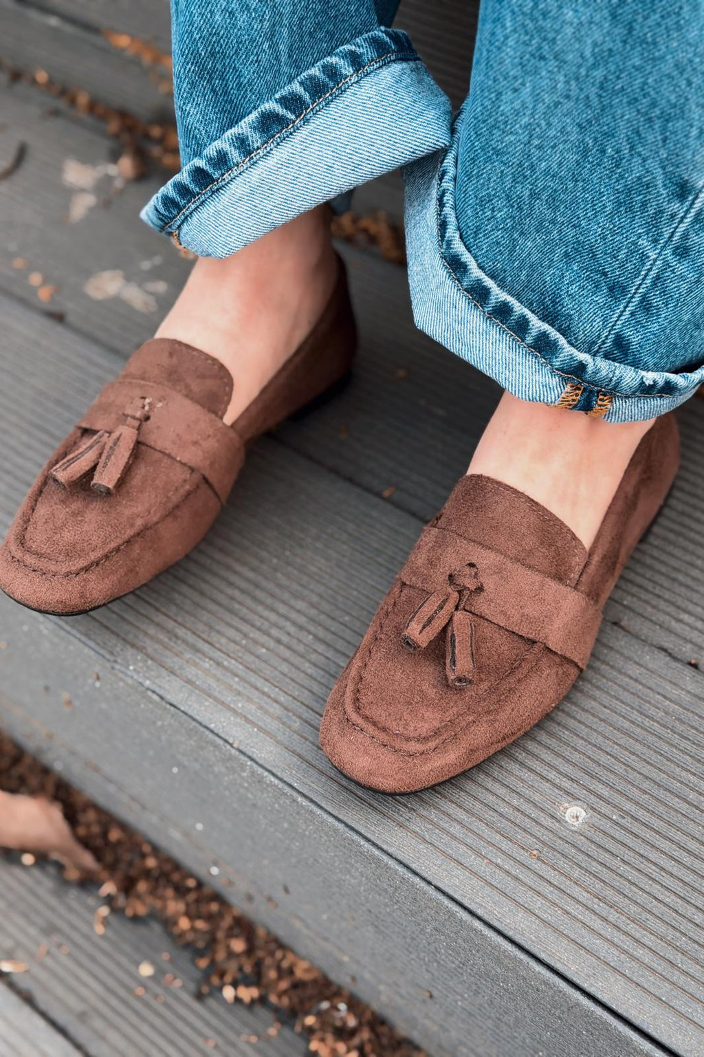 Olena Women's Loafer Light Brown Suede