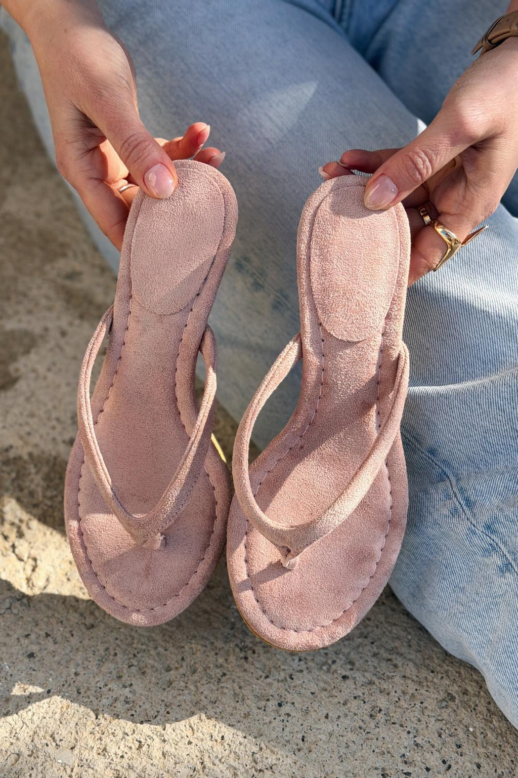 Arlene Pink Suede Pumps
