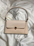 Bellot Beige Faux Leather Women's Shoulder Bag