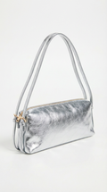 Selvelin Women's Shoulder Bag Silver Patent Faux Leather