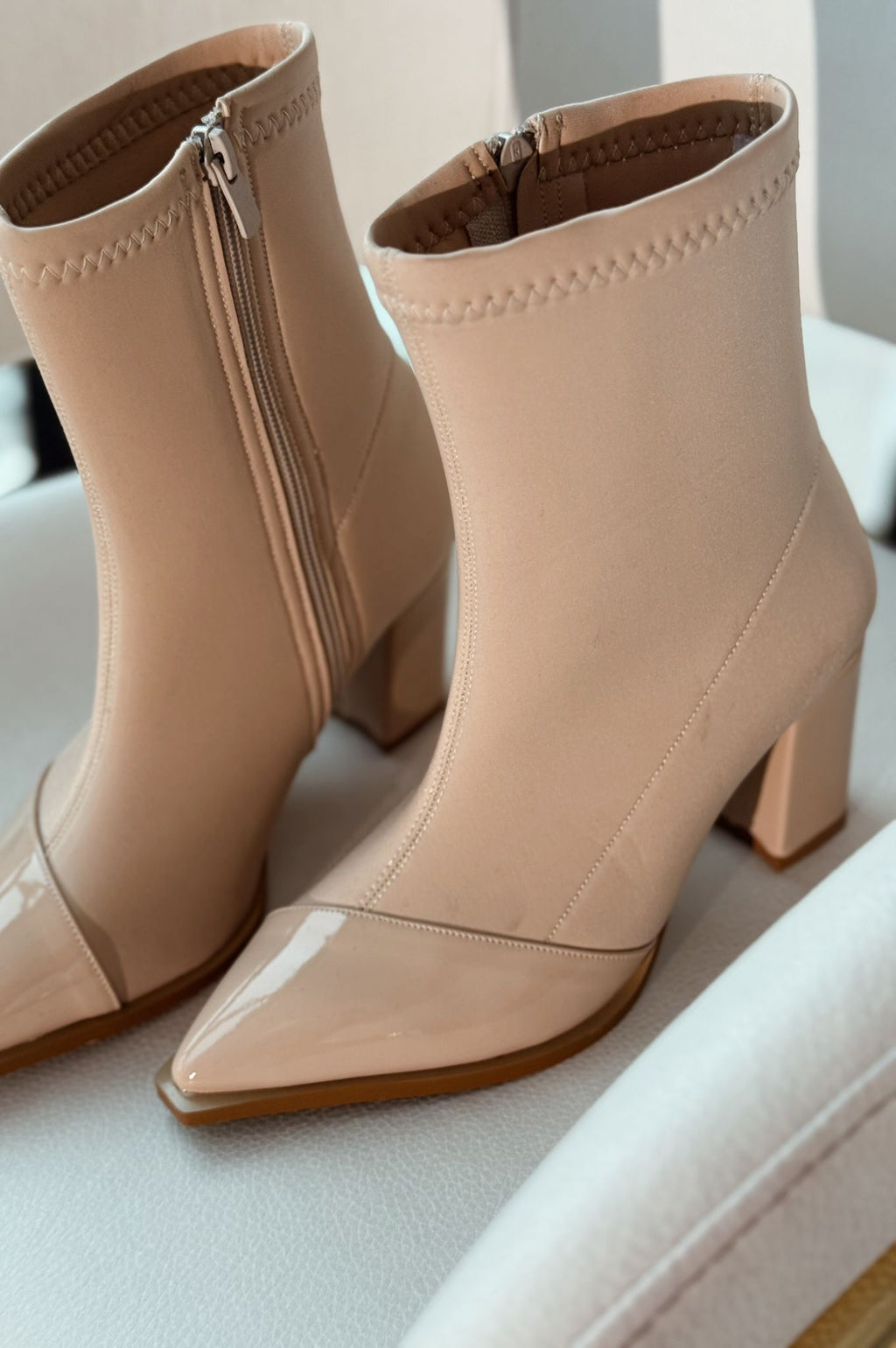 Mivora Stretch Beige Women's Boots