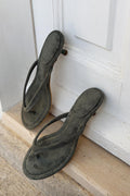 Arlene Khaki Suede Pumps