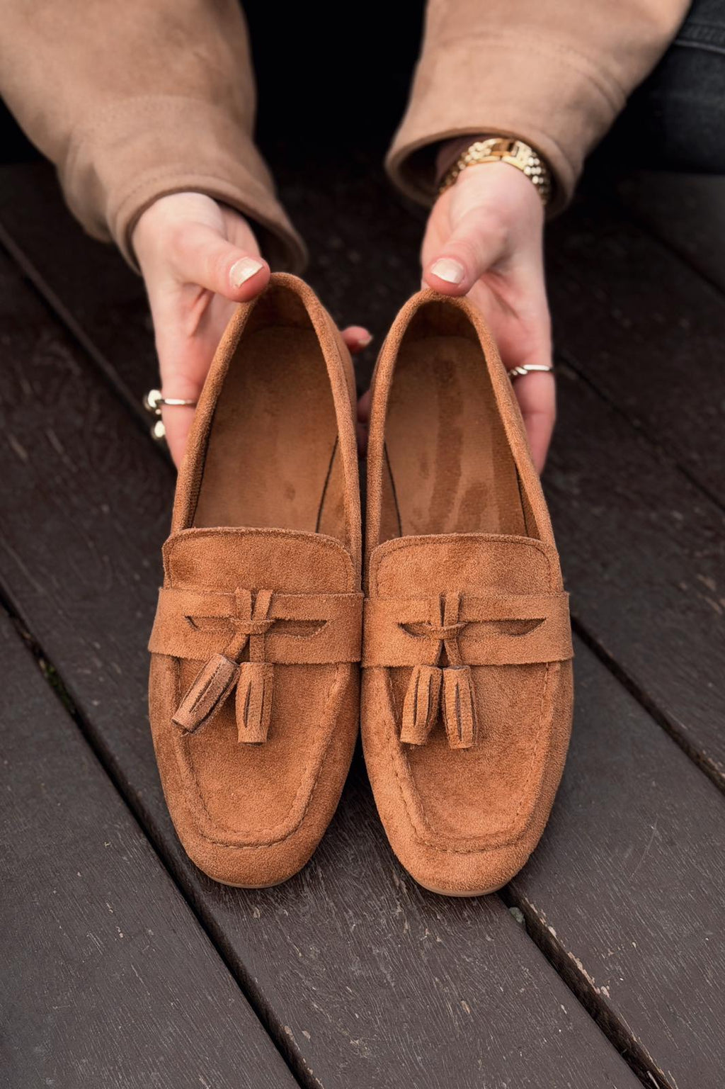 Olena Women's Loafer Tan Suede