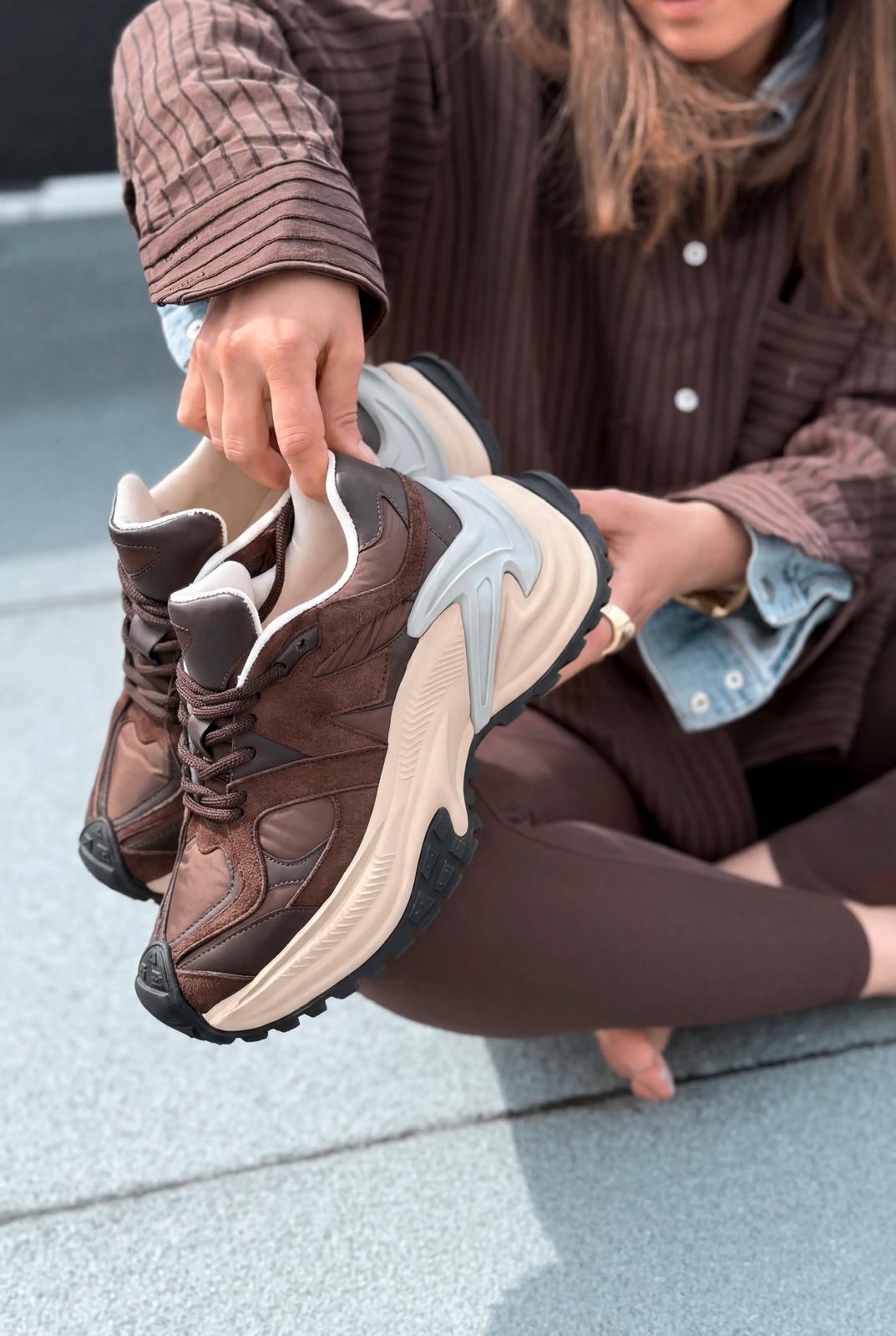 Leriva Dark Brown Women's Sneakers