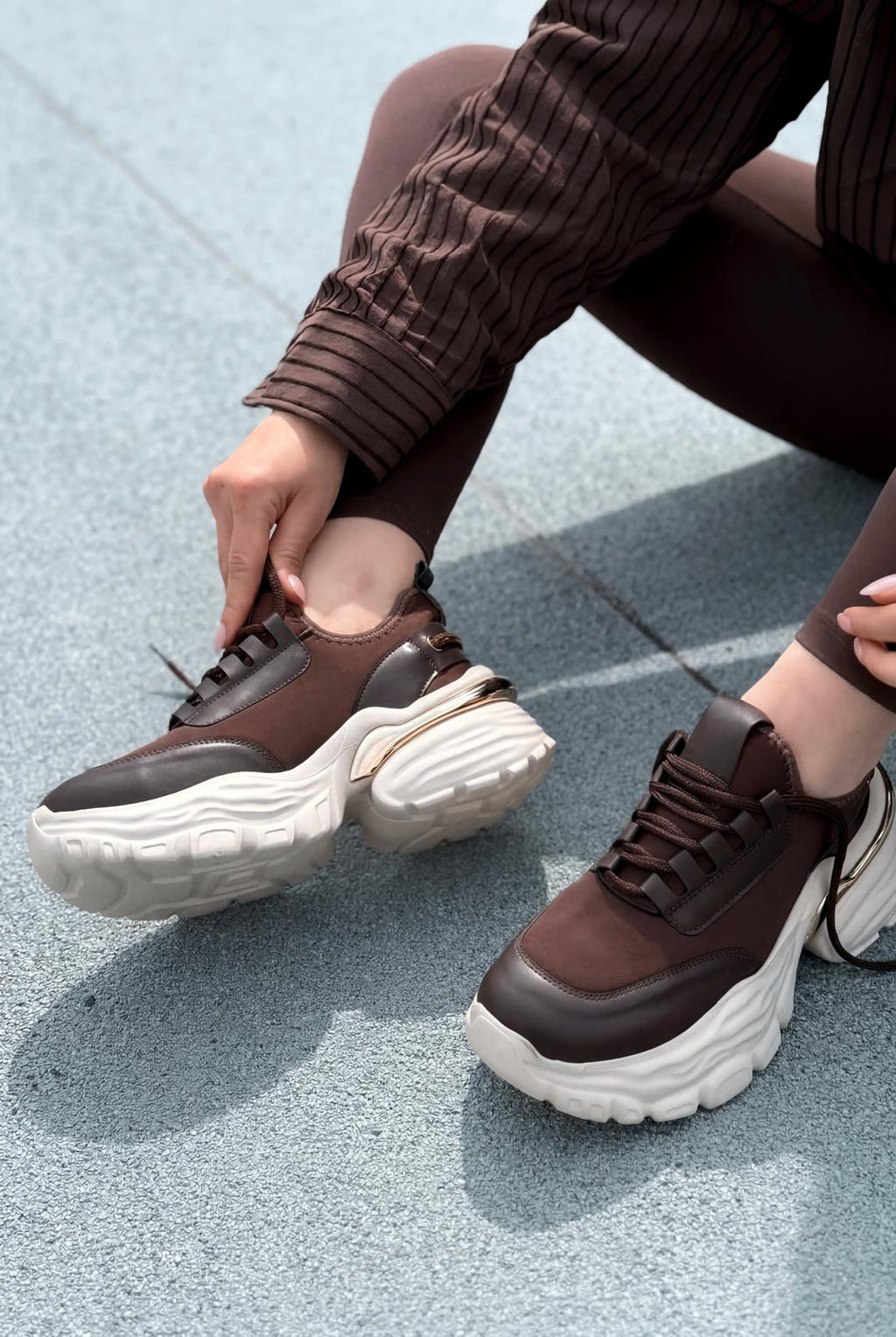 Solin Dark Brown Women's Sneakers