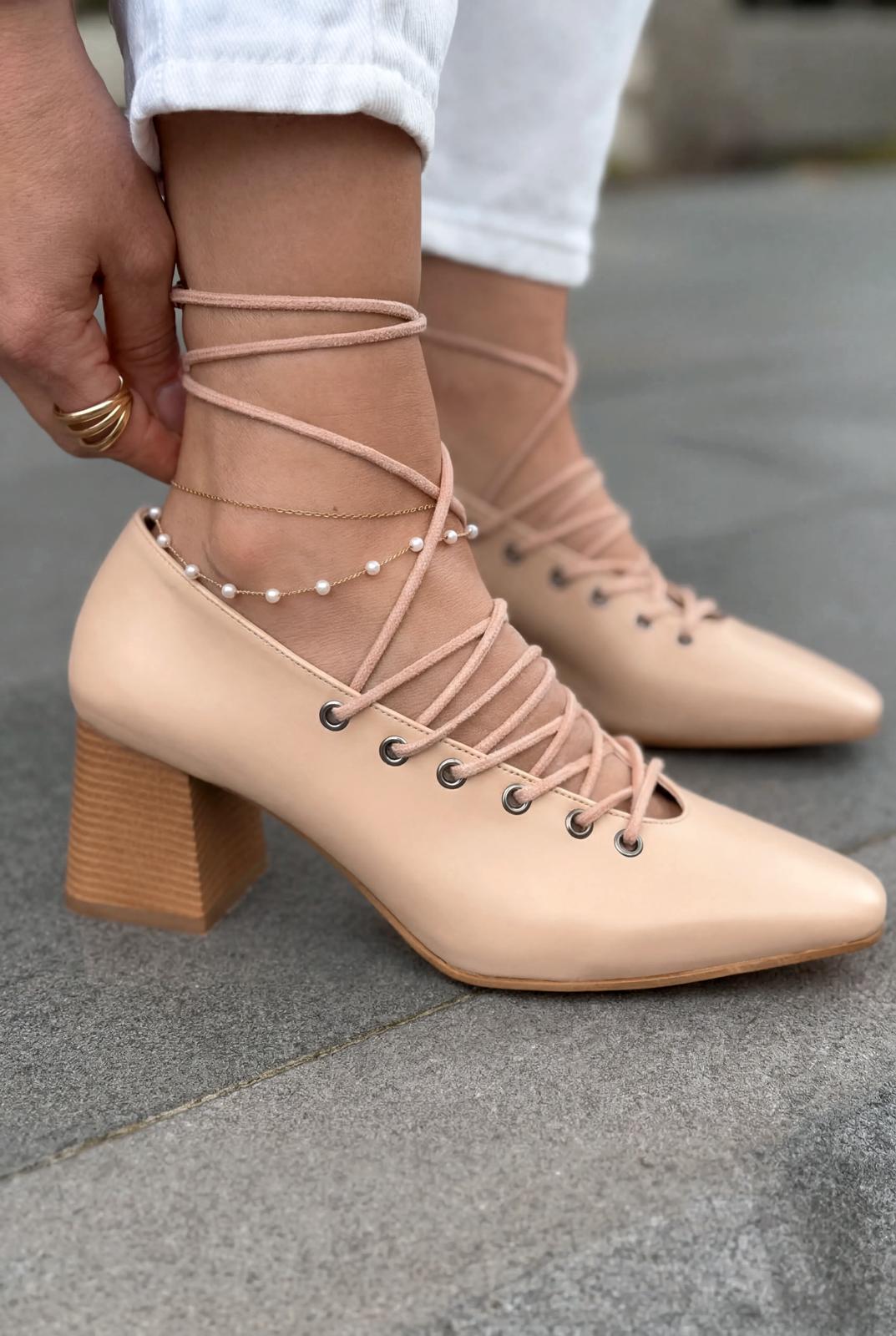 Temora Nude Faux Leather Women's Pumps