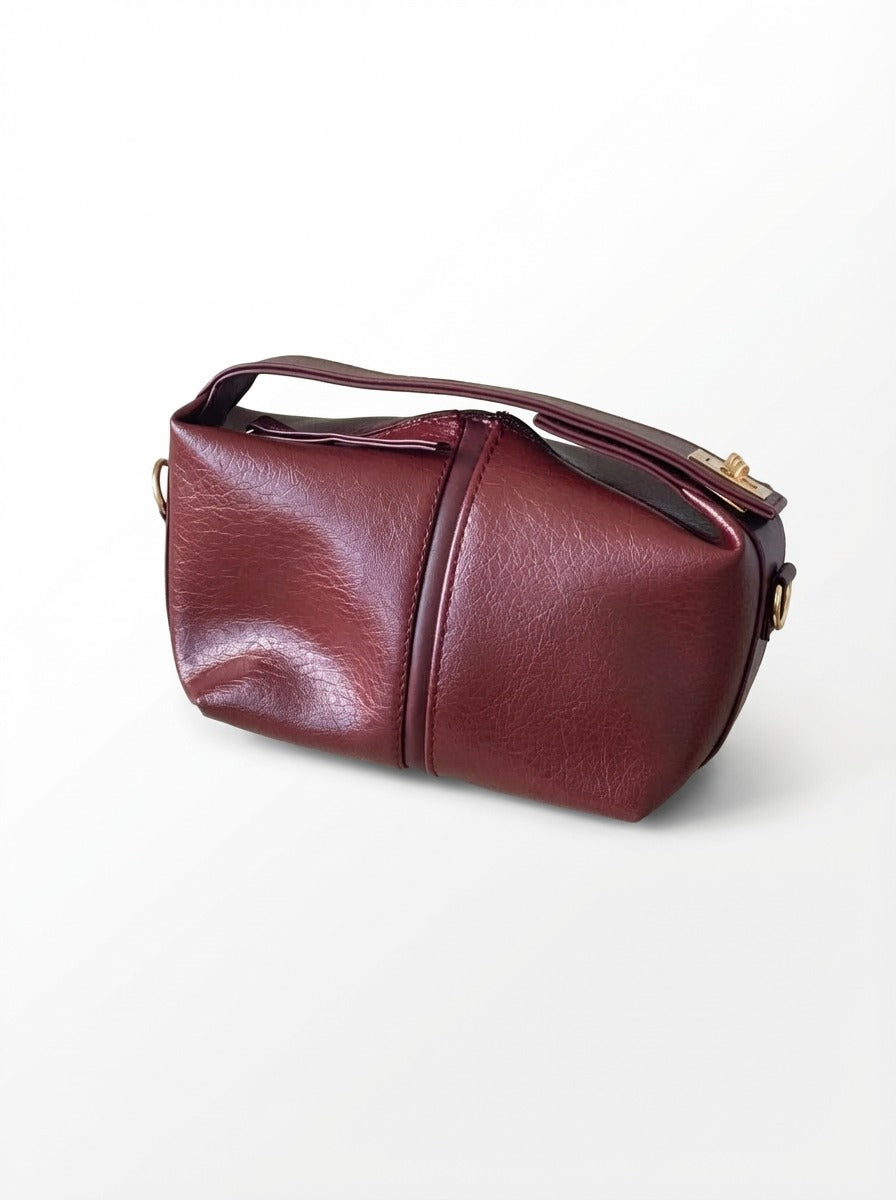 Sior women's handbag Burgundy faux leather