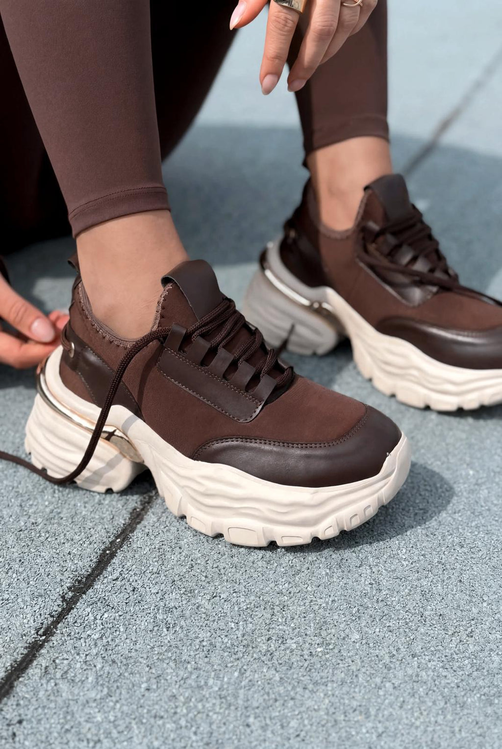 Solin Dark Brown Women's Sneakers