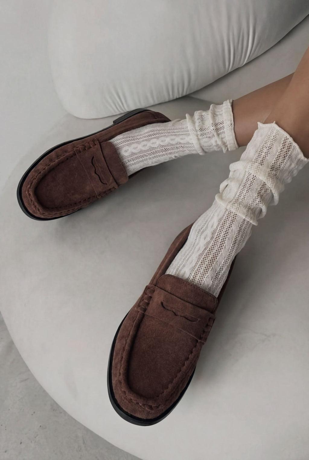 Marcel Dark Brown Suede Women's Loafers