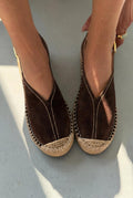 Orveth Light Brown Genuine Suede Women's Espadrille