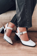 Melora White Patent Faux Leather Women's Mary Jane