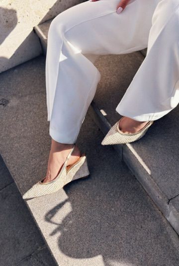 Solthera Gold Woven Women's Stilettos