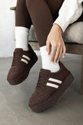 Vireo Dark Brown Suede Women's Sneakers