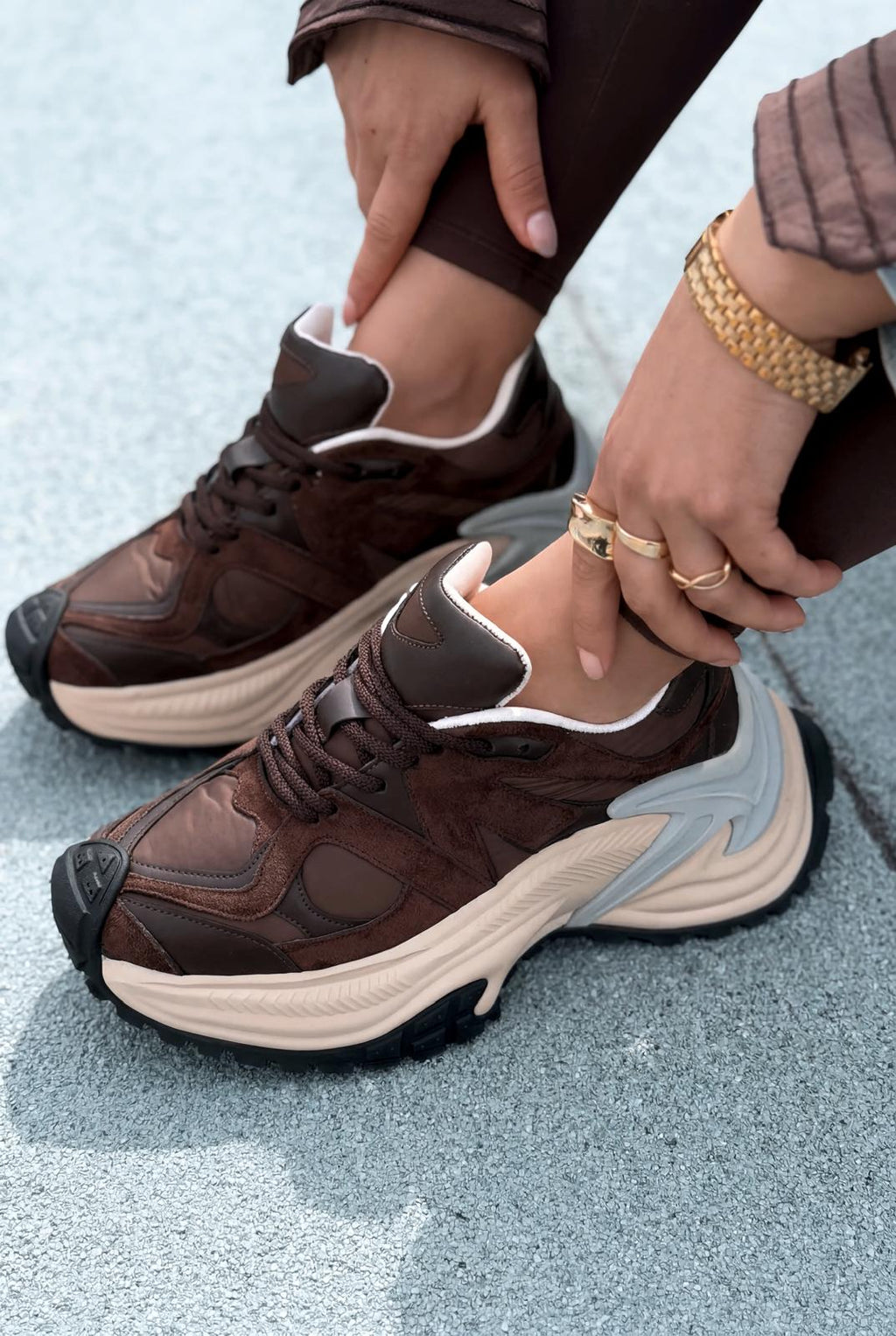 Leriva Dark Brown Women's Sneakers