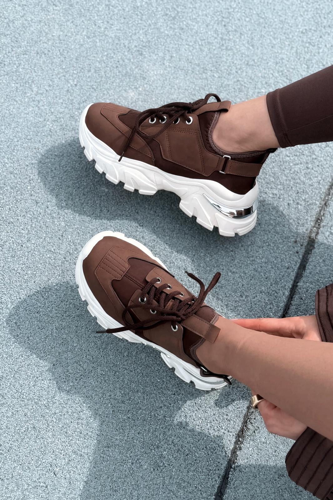 Delorin Dark Brown Women's Sneakers