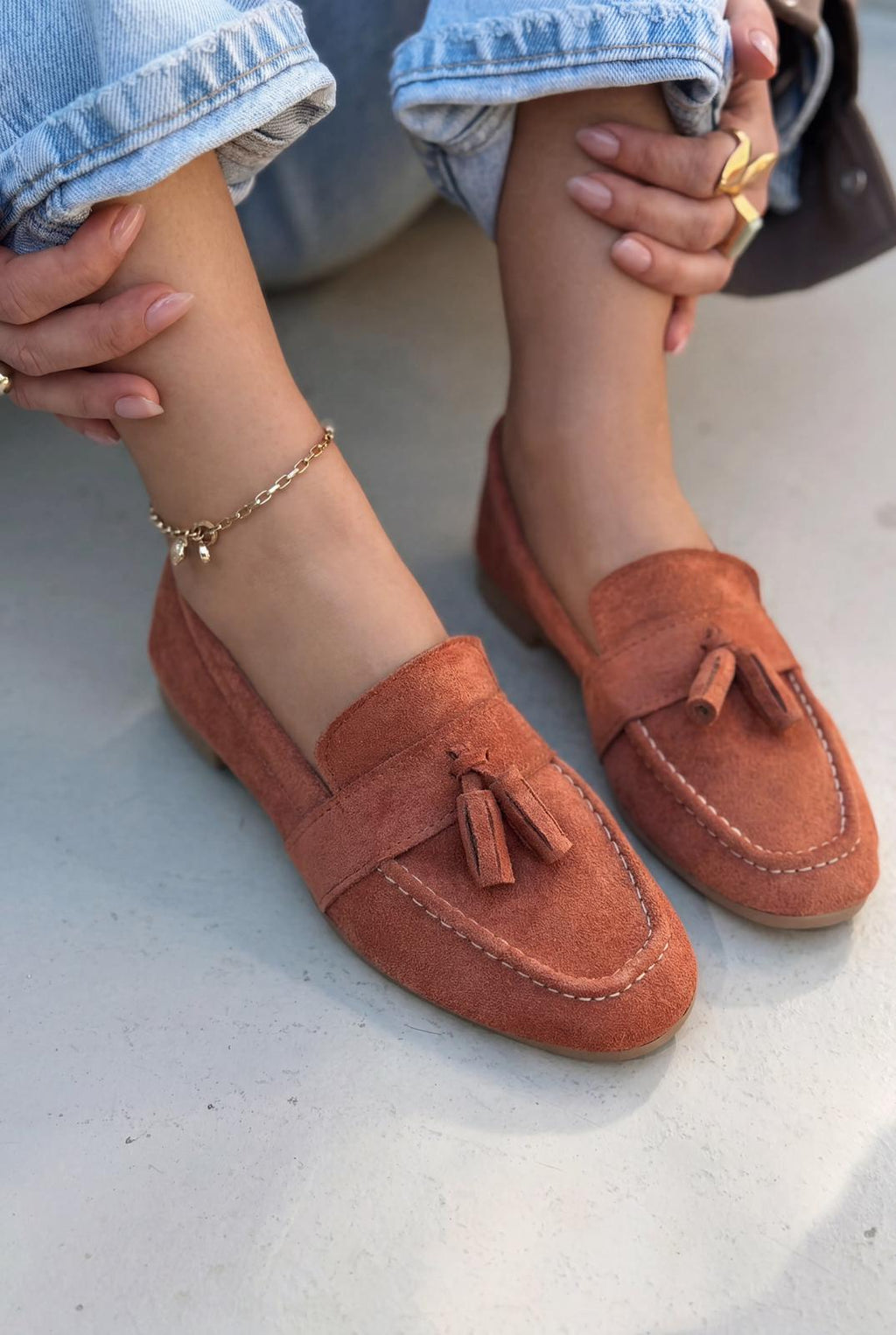Olena Women's Loafer Brick Suede