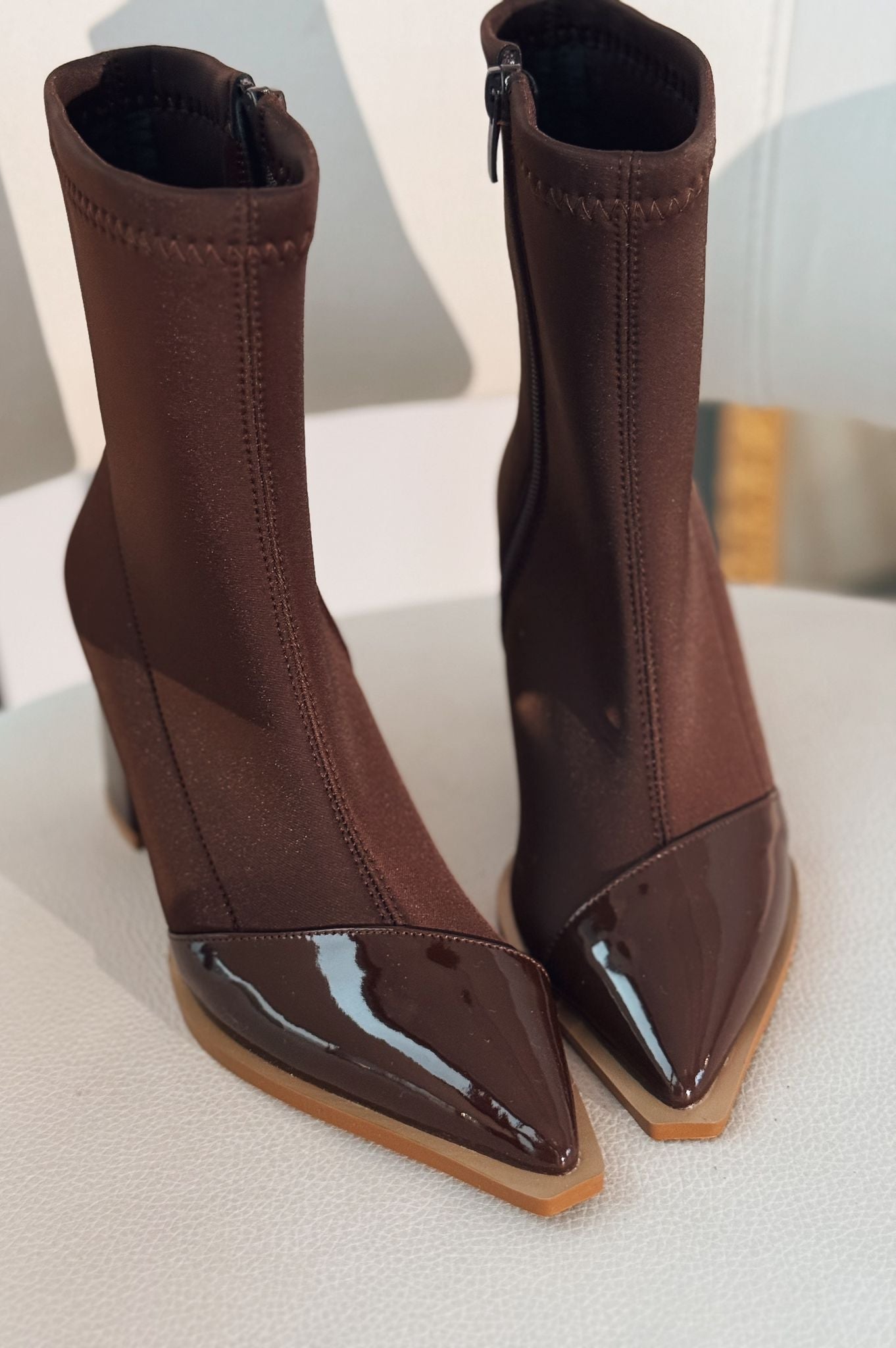 Mivora Stretch Dark Brown Women's Boots