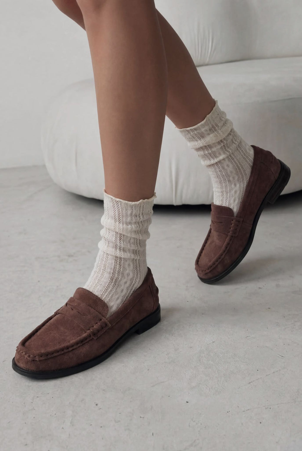 Marcel Dark Brown Suede Women's Loafers