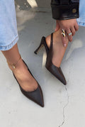 Alvessa Taupe Faux Leather Women's Stilettos